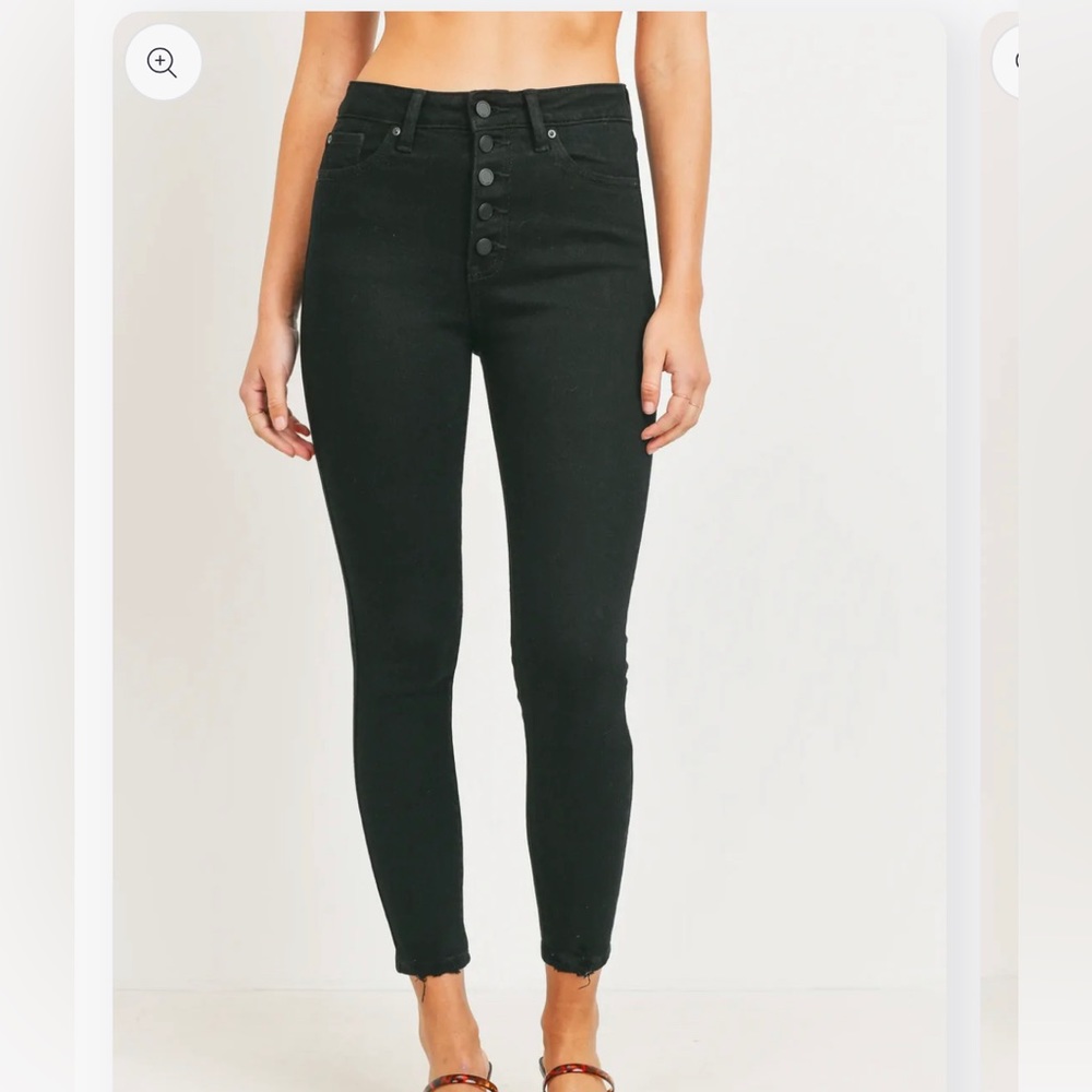 Just Black high rise ankle fray skinny jeans 24
